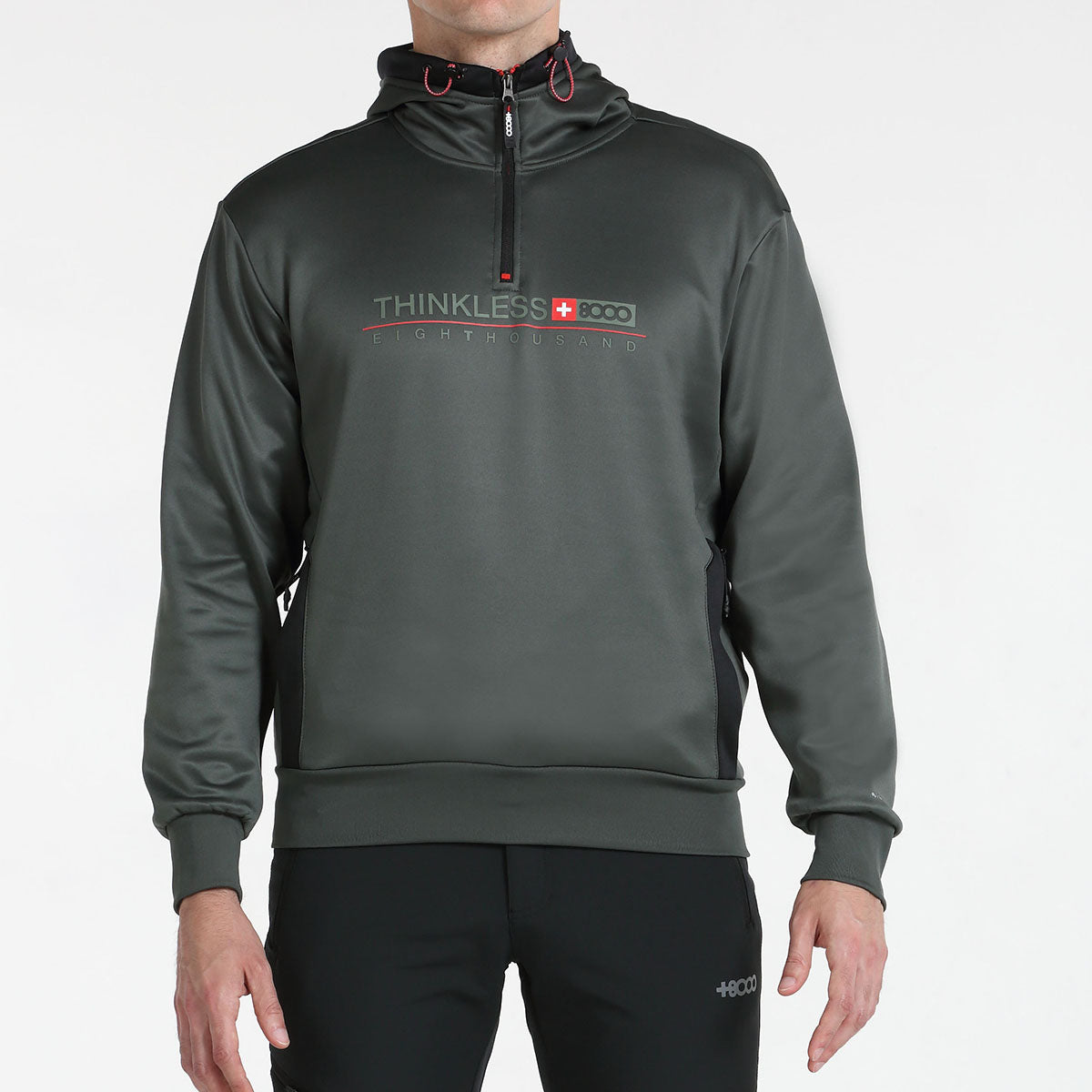 Sudadera hombre +8000 BIZARRA (3 COLORES, marfil - mostaza - militar)