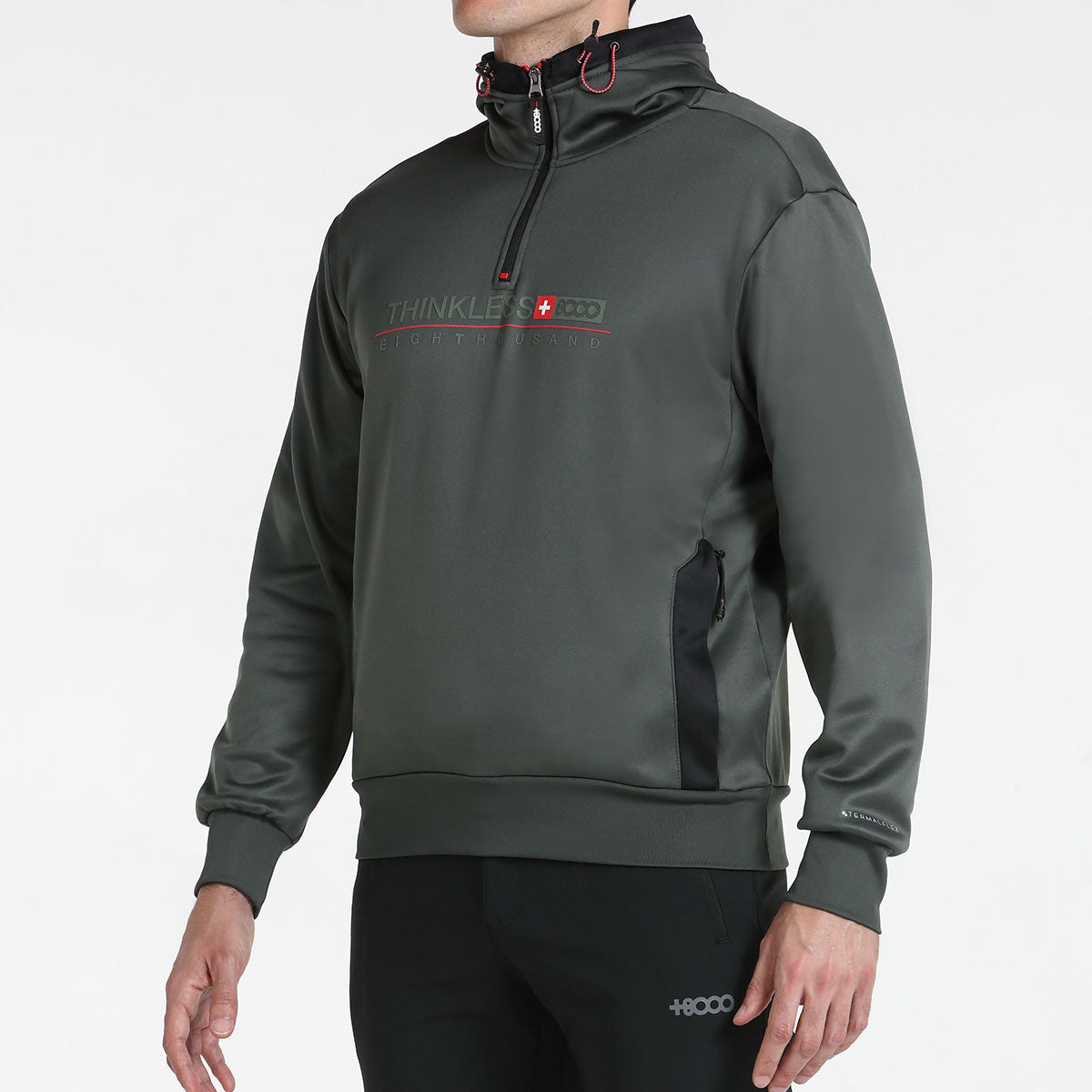 Sudadera hombre +8000 BIZARRA (3 COLORES, marfil - mostaza - militar)