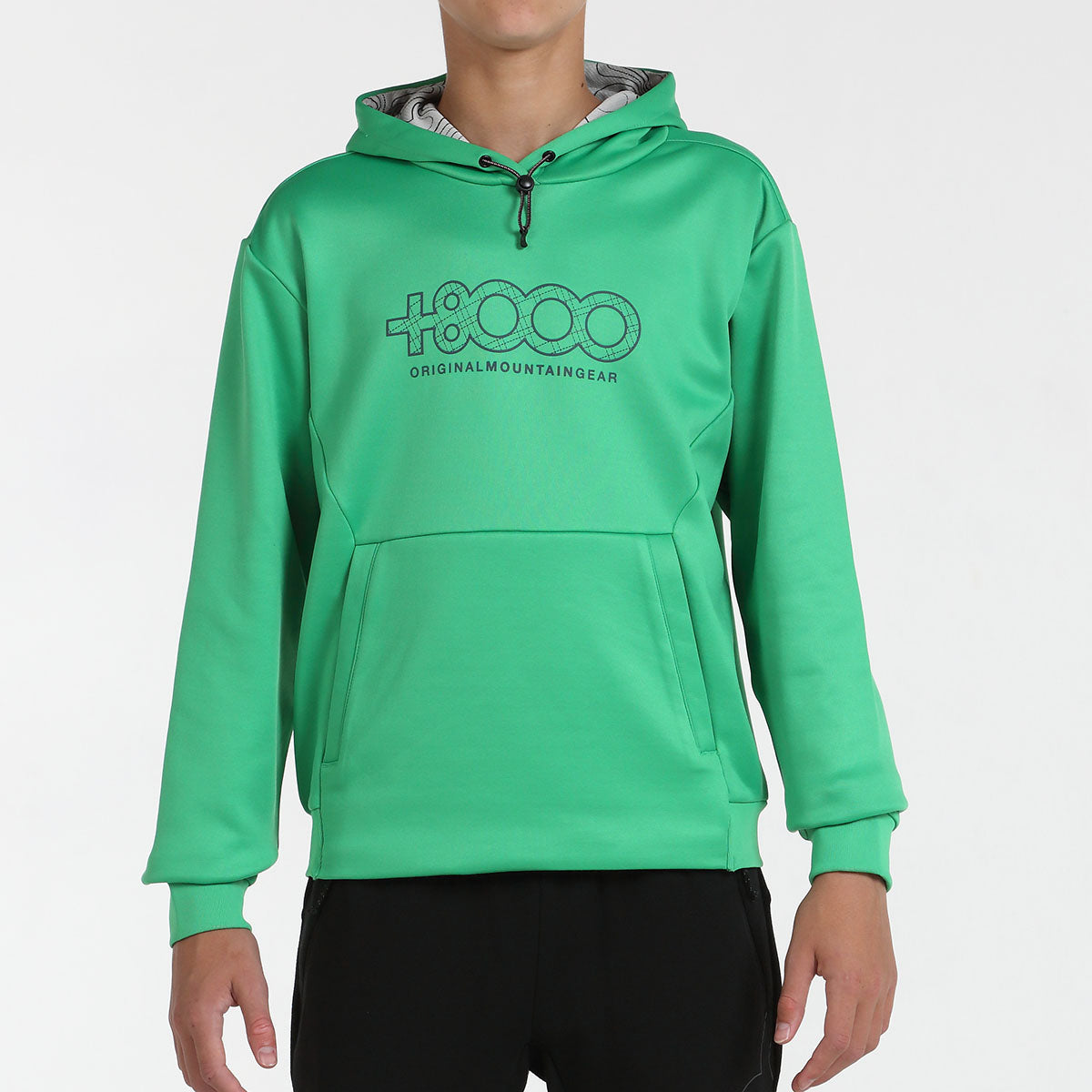 Sudadera infantil unisex +8000 PINATA (3 COLORES, verde - mostaza - geranio)