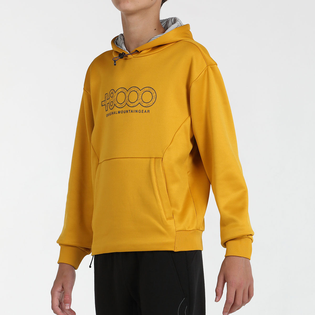 Sudadera infantil unisex +8000 PINATA (3 COLORES, verde - mostaza - geranio)