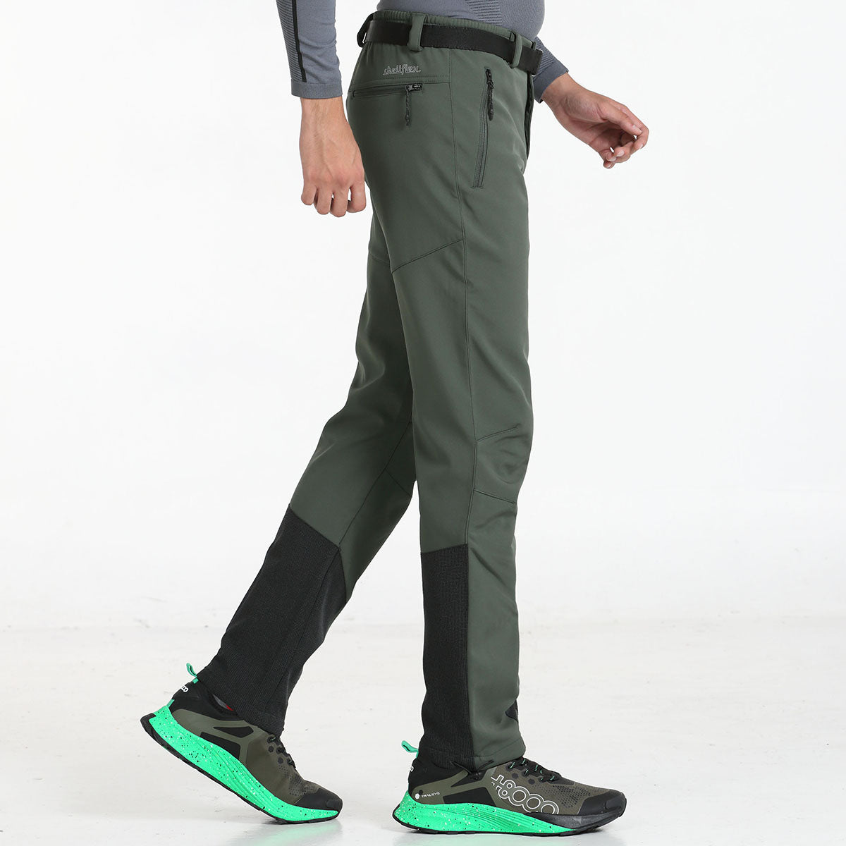 Pantalón montaña hombre +8000 TRUENO (2 COLORES, negro - militar)