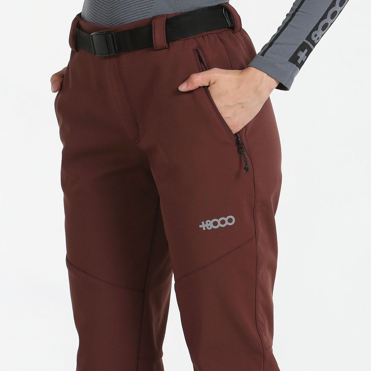 Pantalón montaña mujer +8000 SACABA (2 COLORES, uva - negro)
