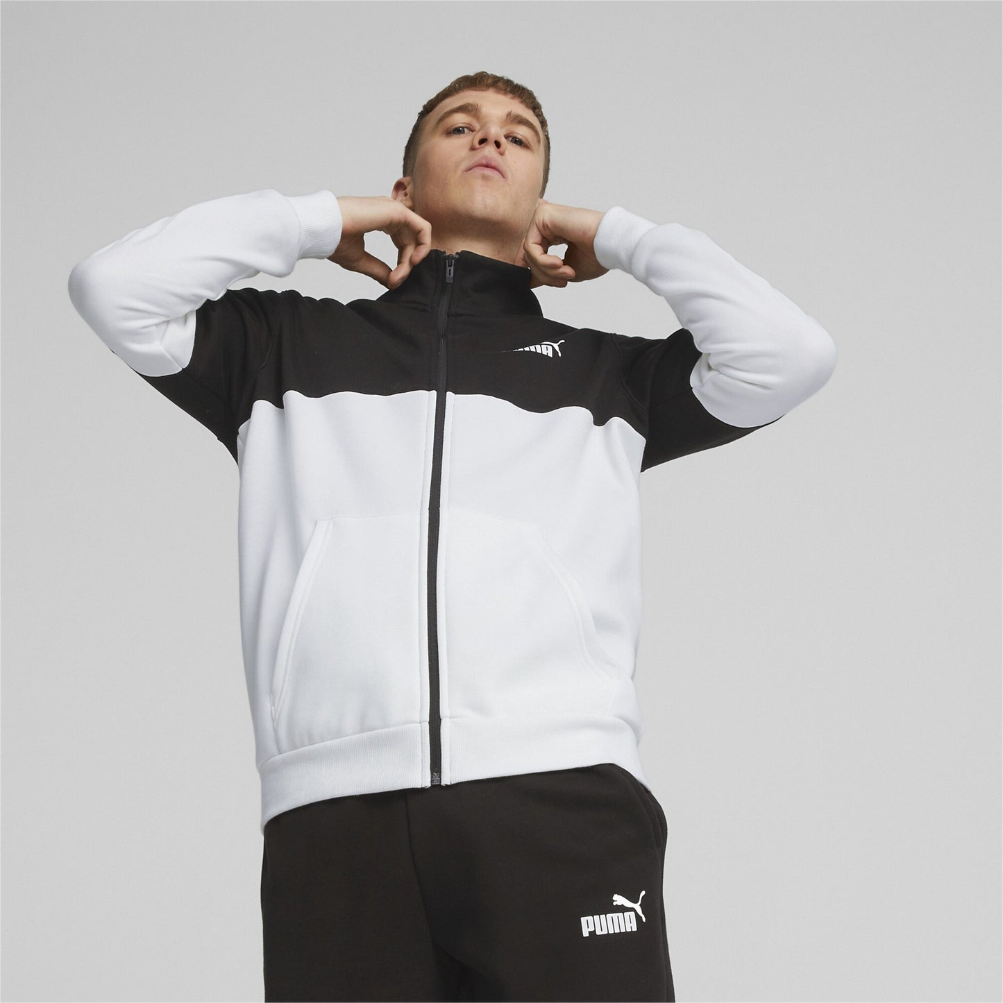 Chándal hombre Puma POWER COLORBLOCK SUITE negro