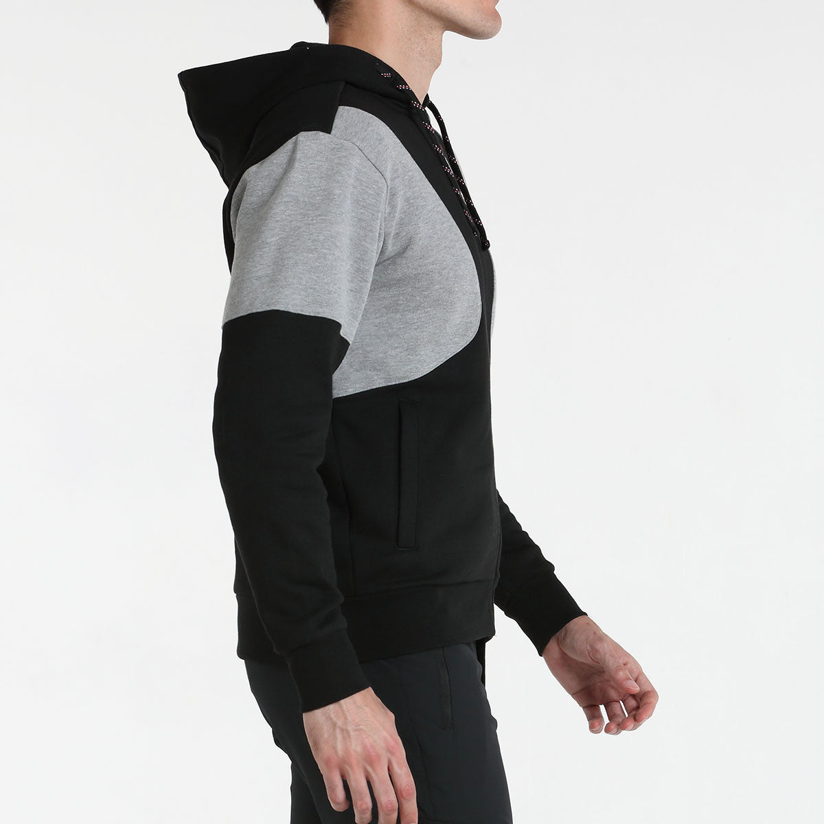 Chaqueta cremallera hombre +8000 CUAVO negro