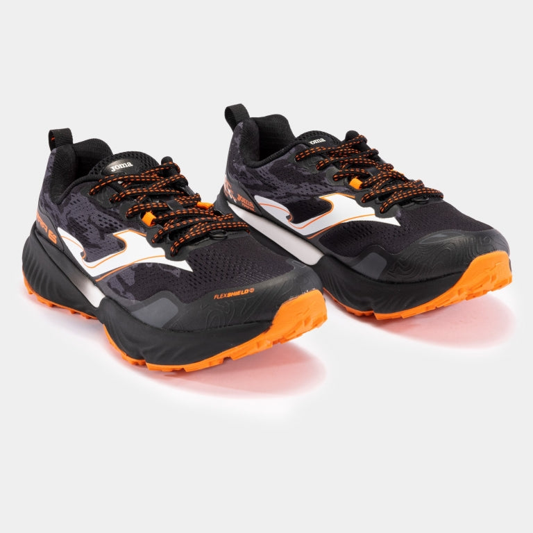 Zapatillas trail running hombre SIERRA MEN negro - naranja