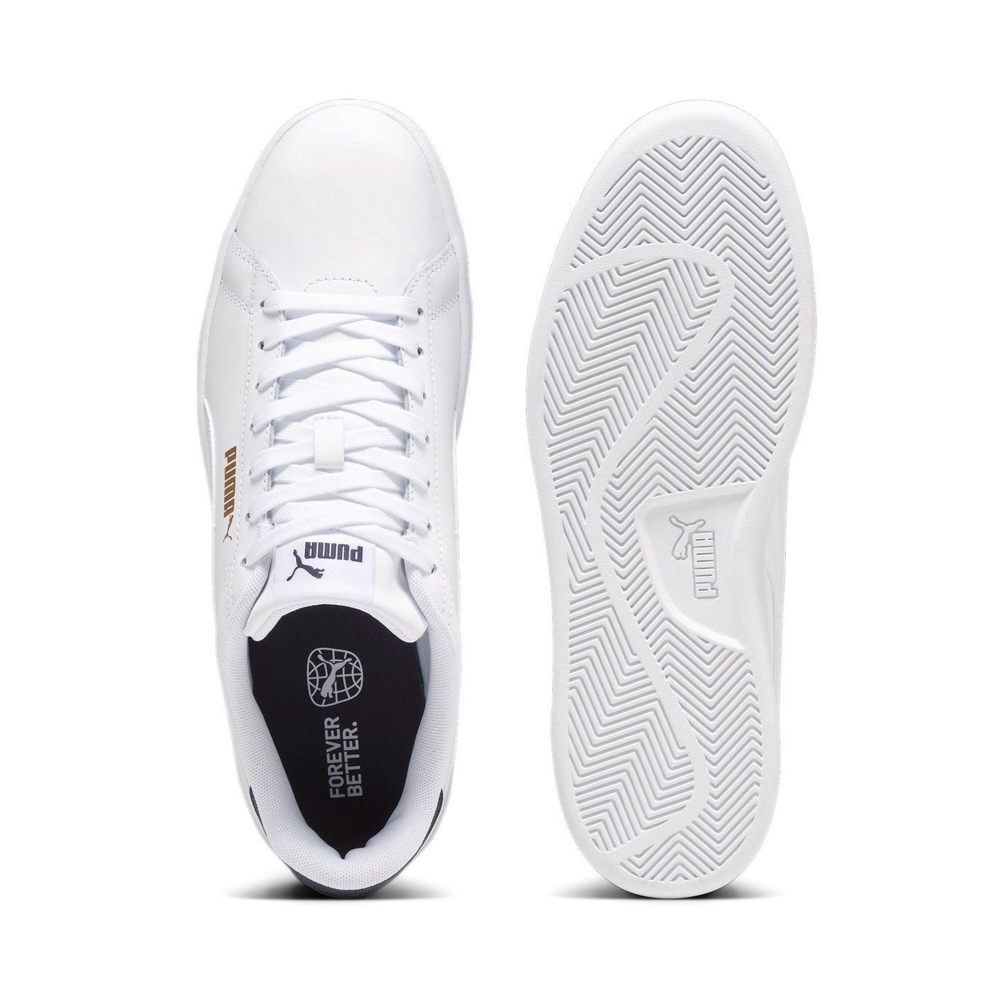 Zapatillas casual hombre Puma SMASH 3.0 L blanco - gold