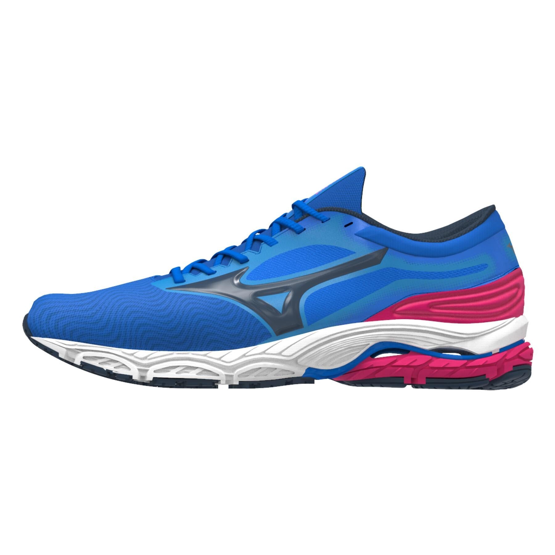 Zapatillas running mujer Mizuno WAVE PRODIGY azul rosa - Main Image