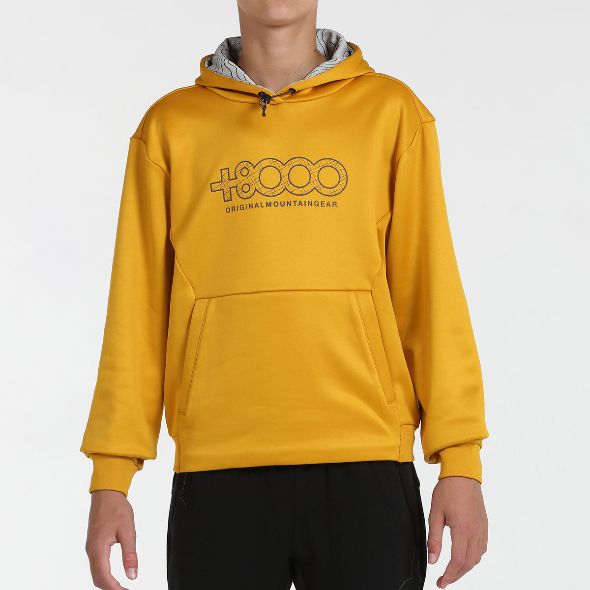 Sudadera infantil unisex +8000 PINATA (3 COLORES, verde - mostaza - geranio)