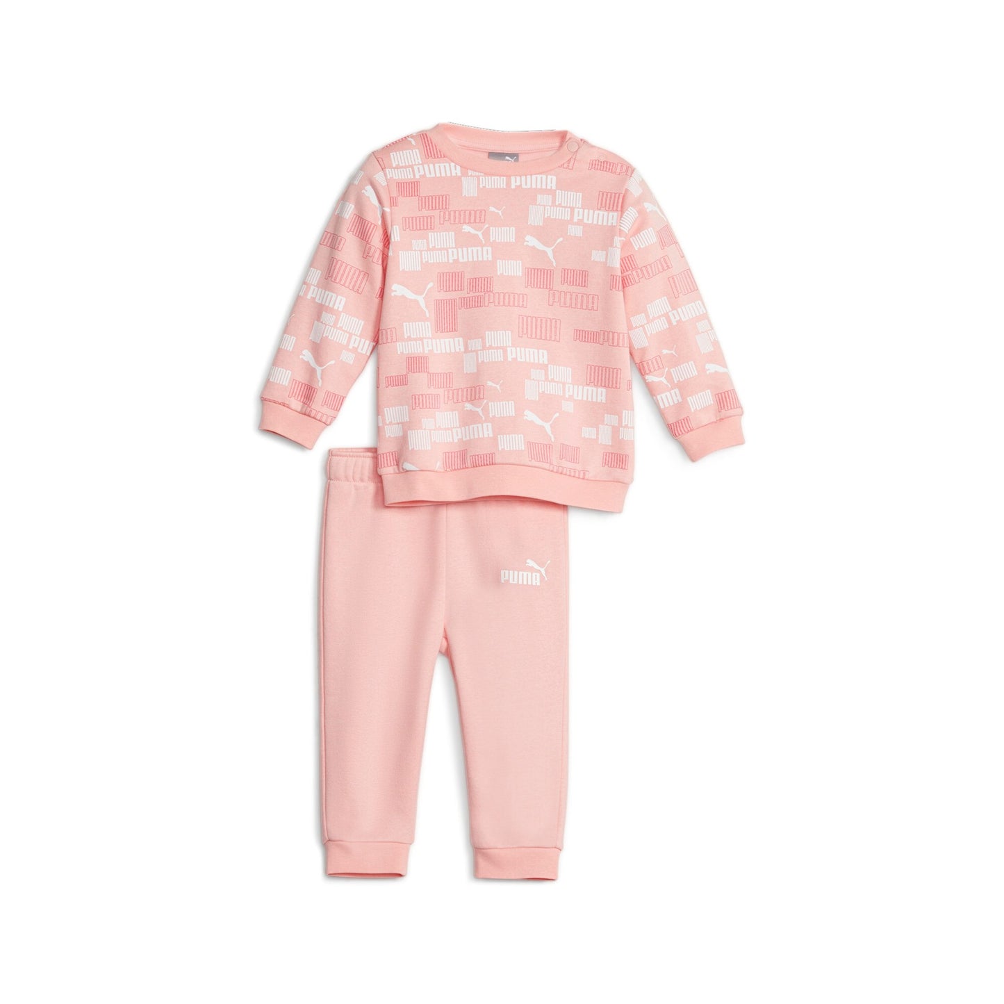 Conjunto niña Puma MINICATS AOP CREW rosa