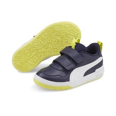 Zapatillas velcro Puma MULTIFLEX marino - blanco.08