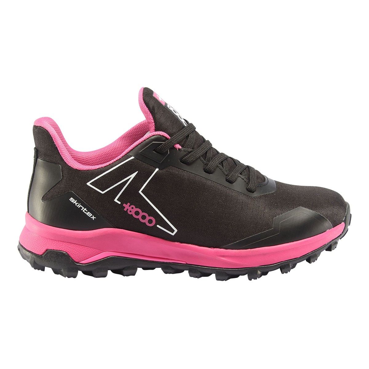 Zapatilla montaña mujer +8000 TOHA negro rosa