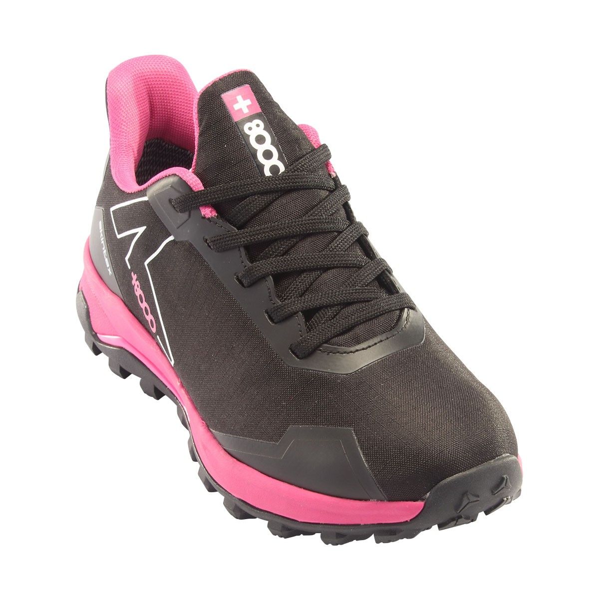 Zapatilla montaña mujer +8000 TOHA negro rosa