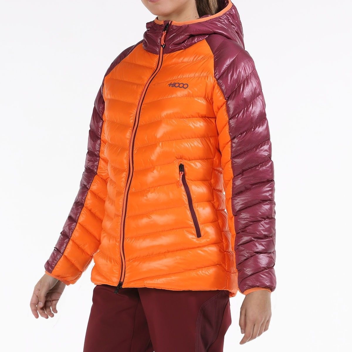 Anorak mujer +8000 EXORA naranja flúor