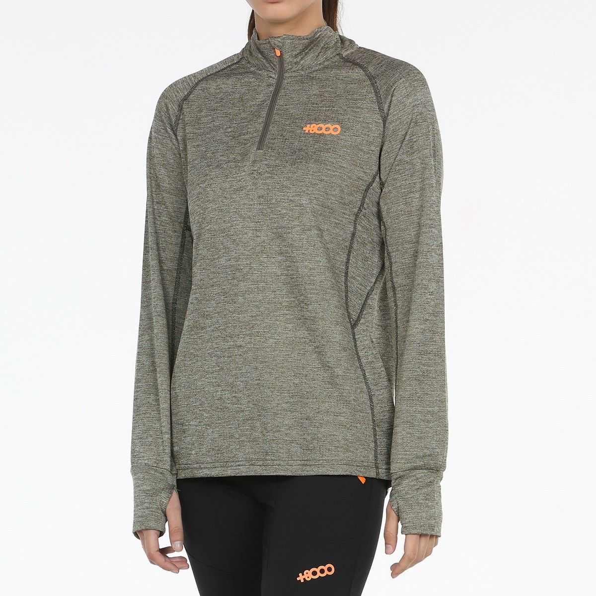 Camiseta mujer +8000 ACEDA verde oliva vigore