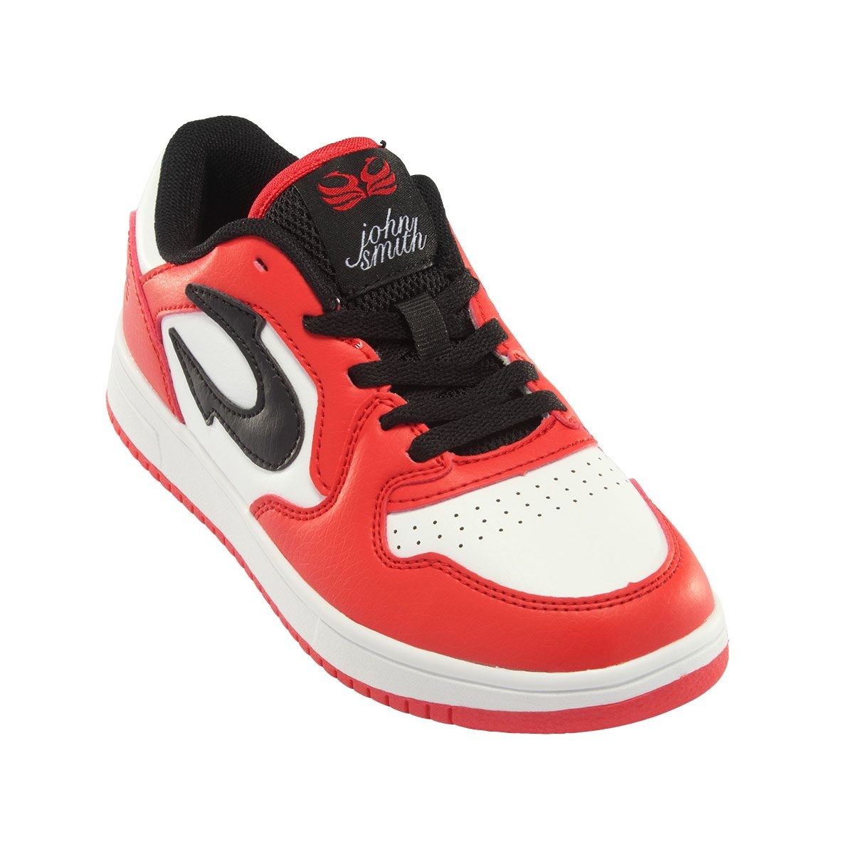 Zapatilla infantil John Smith VAWEN LOW blanco - rojo
