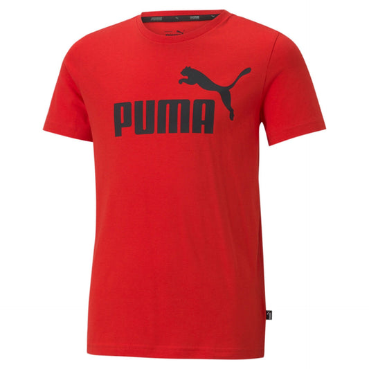 Camiseta manga corta infantil Puma ESS LOGO TEE B rojo