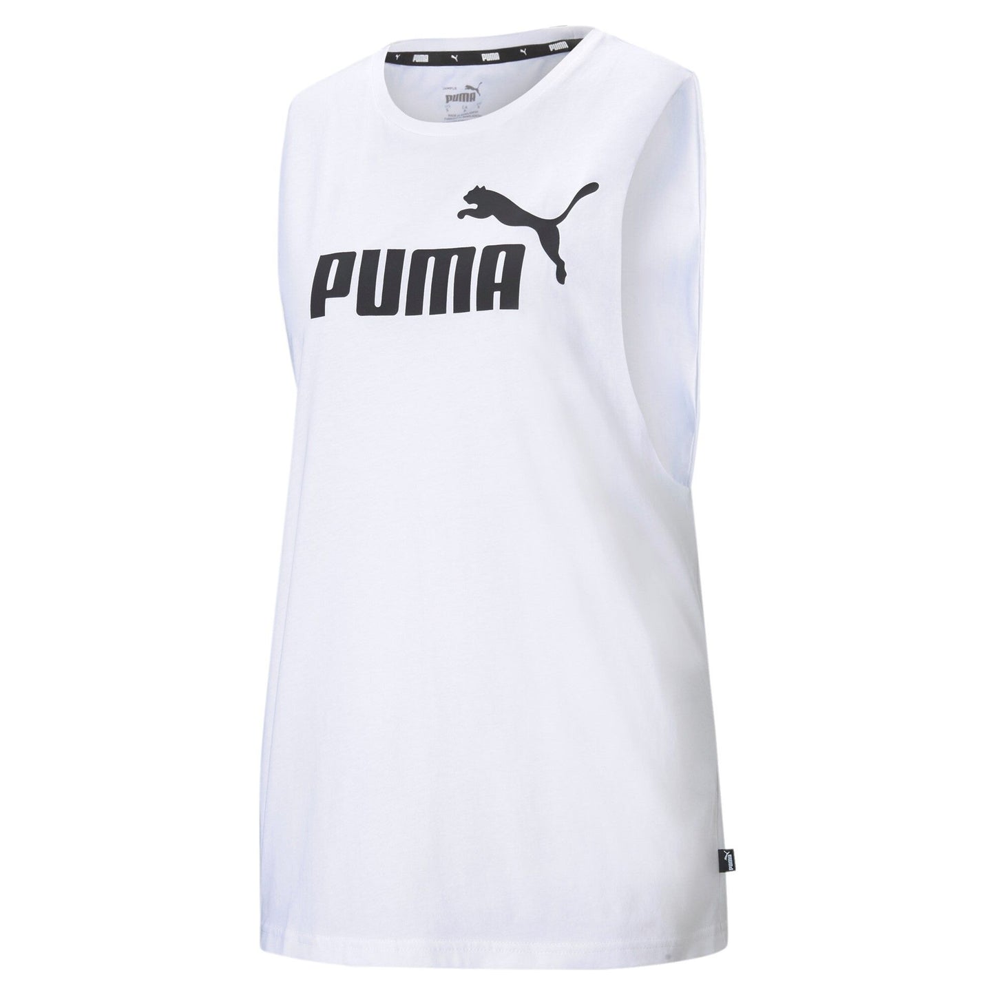 Camiseta tirantes mujer Puma ESS CUT OFF LOGO TANK blanco