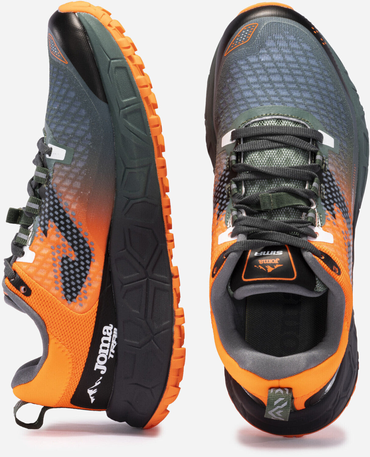 Zapatillas trail running hombre Joma SIMA MEN 2323 verde naranja