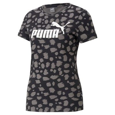Camiseta manga corta mujer Puma ESS+ANIMAL AOP TEE negro