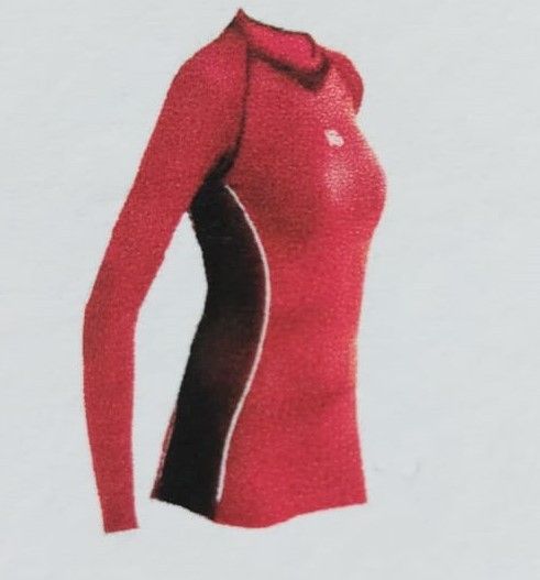 Camiseta manga larga mujer Sport HG BOREAL rojo negro