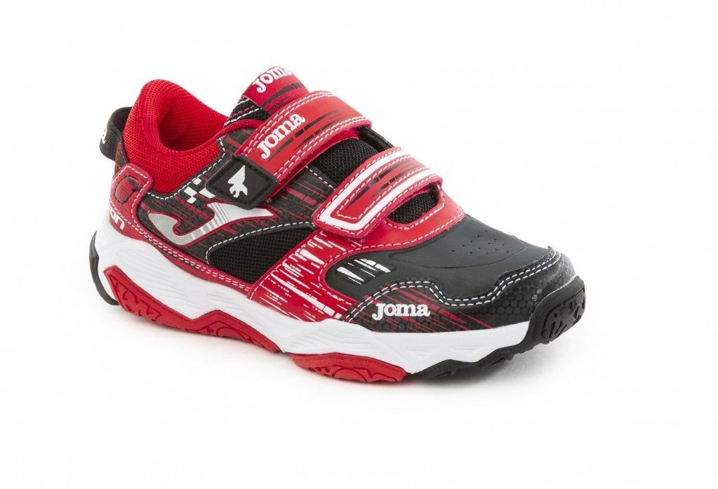Zapatillas infantil velcro J.ATON JR 2001 negro - rojo
